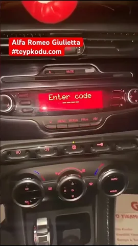 Alfa Giulietta Radio Code